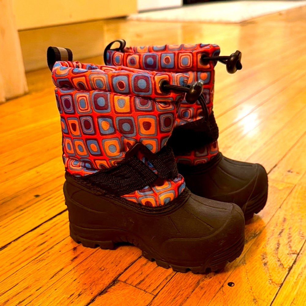 Northside Kids Rain & Snow Boots - Black and Red